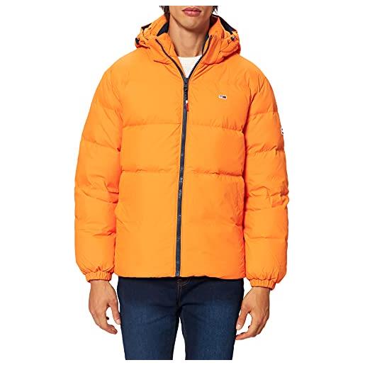 Tommy Jeans tommy hilfiger tjm essential piumino giacca, magnetic orange, m uomo