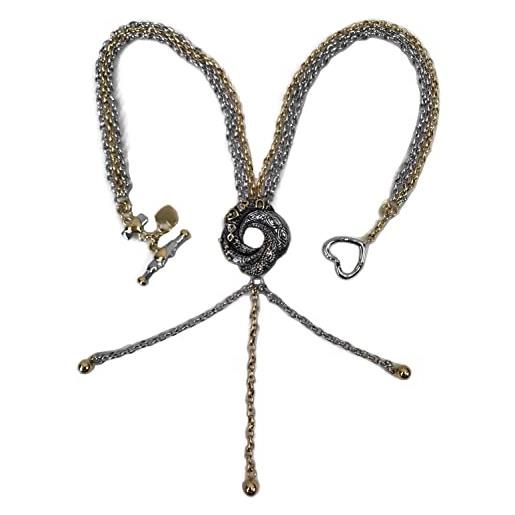 thecostumebase 007 collana algerina loveknot vesper lynd casino royale accessori love knot, metallizzato, taglia unica, metallo, taglia unica