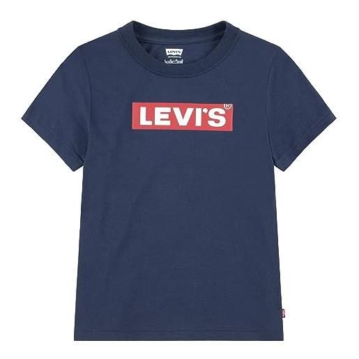Levi's lvn boxtab tee, tshirt bambini e ragazzi, blu (dress blues), 4 anni