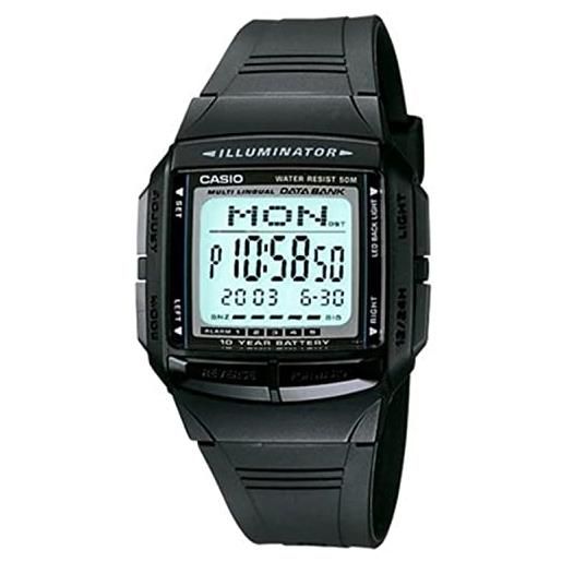 Casio orologio digitale al quarzo unisex con cinturino in resina db-36-1avef