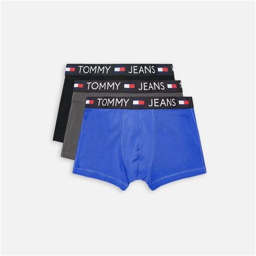 Tommy Hilfiger Underwear tj original 1985 ny 3 pack trunk black/dark ash/empire blue uomo