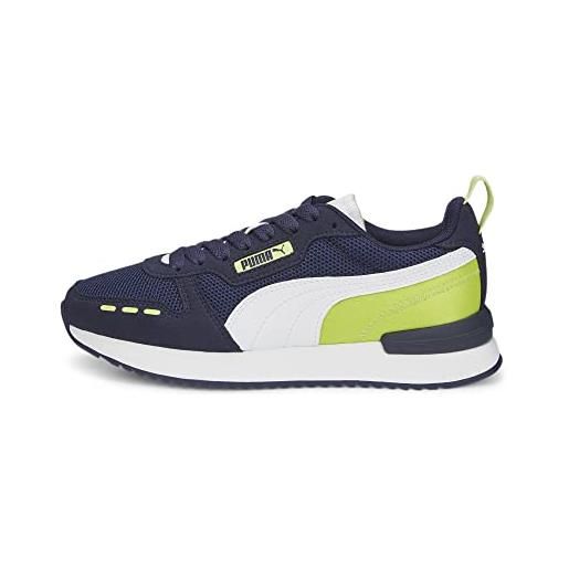 PUMA unisex kids' fashion shoes r78 jr trainers & sneakers, PUMA navy-PUMA white-lily pad, 38