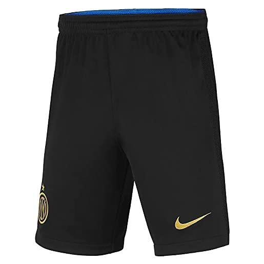 Nike - fc inter stagione 2021/22 pantaloncini home attrezzatura da gioco, m, unisex