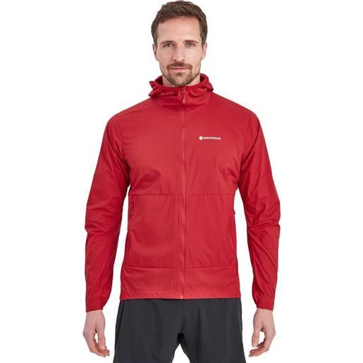 Montane feather lite hoodie rosso l uomo