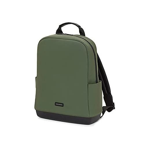 Moleskine - collezione the backpack zaino porta pc per laptop, notebook fino a 15'', zainetto da lavoro per uomo, dimensioni 41 x 13 x 32 cm, verde foresta