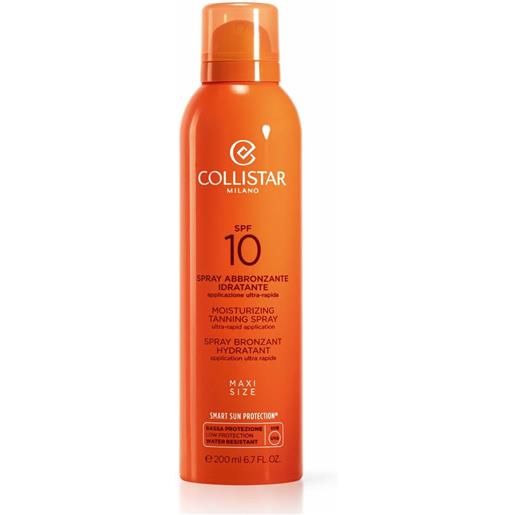 Collistar spray abbronzante idratante spf10 200ml spray solare corpo bassa prot. 