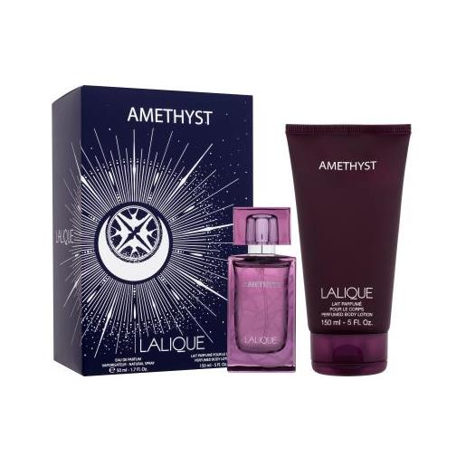 Lalique amethyst cofanetti eau de parfum 50 ml + lozione corpo 150 ml per donna