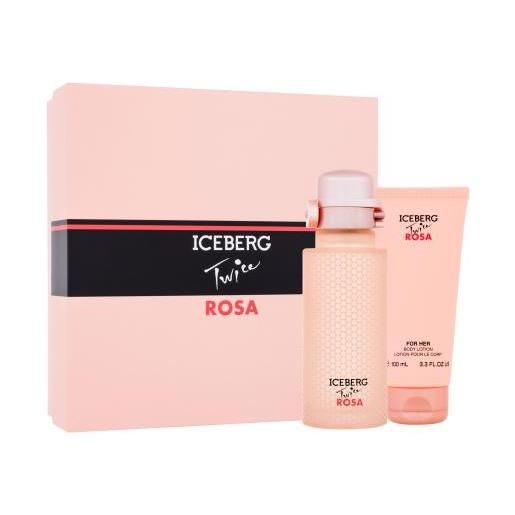 Iceberg twice rosa cofanetti eau de toilette 125 ml + crema corpo 100 ml per donna