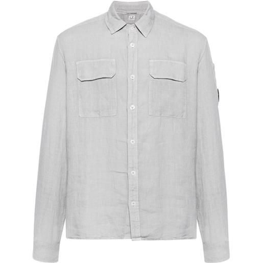 C.P. Company camicia con applicazione - grigio