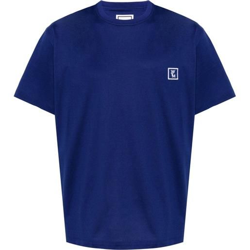 Wooyoungmi t-shirt con ricamo - blu