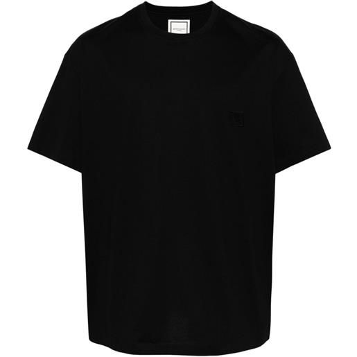 Wooyoungmi t-shirt con ricamo - nero