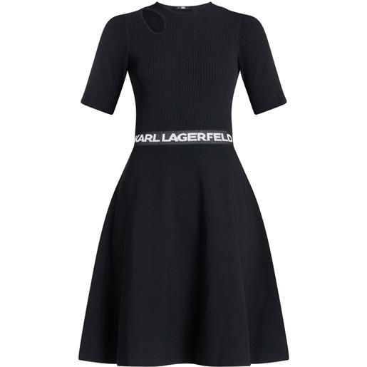 Karl Lagerfeld abito con cut-out - nero