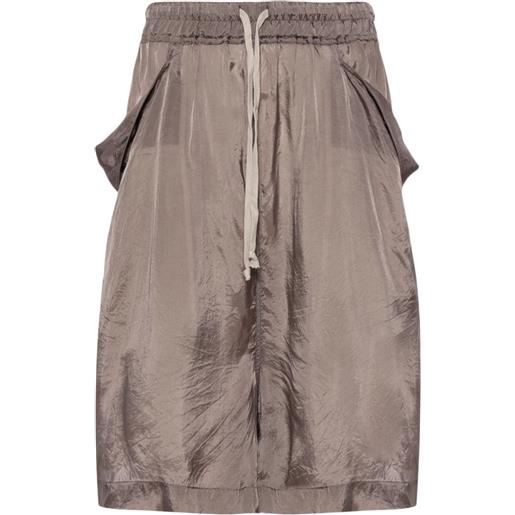 Rick Owens shorts lido con coulisse - marrone