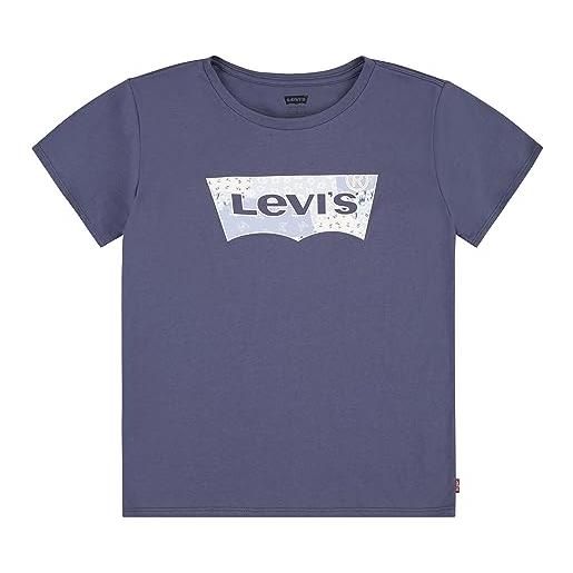 Levi's lvg ss bandana batwing tee 4ej134 tshirt, corona blu, 14 anni bambine e ragazze