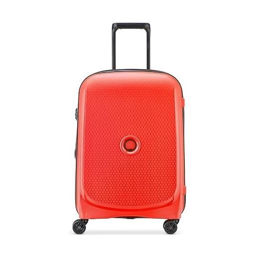 DELSEY PARIS - belmont plus -bagaglio a mano rigido slim da 55 x 40 x 20 cm - 33 litri - rosso