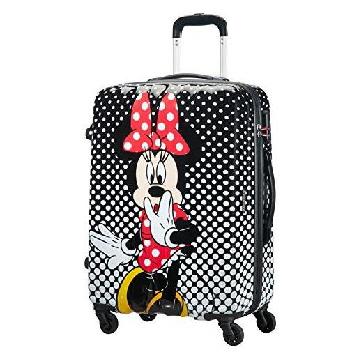 American Tourister disney legends - spinner m, bagaglio per bambini, 65 cm, 62.5 l, multicolore (minnie mouse polka dot)
