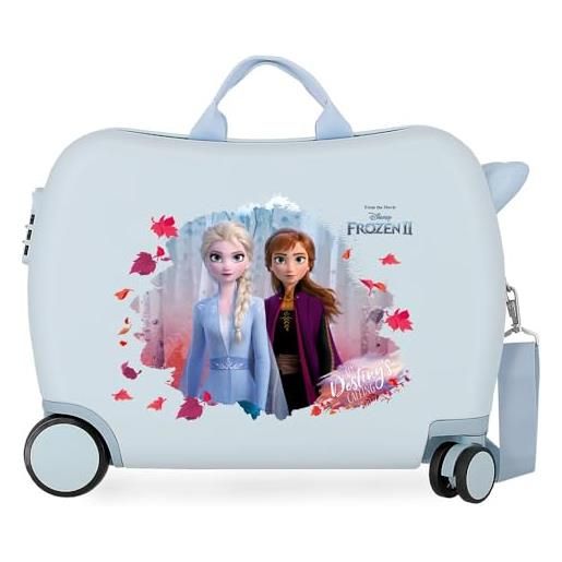 Disney frozen in the woods valigia per bambini blu 50 x 39 x 20 cm rigida abs chiusura a combinazione laterale 34 l 2,1 kg 4 0, blu, 50x39x20 cms, valigia per bambini