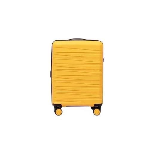 PACO MARTINEZ valigia da viaggio unisex, bagaglio a mano v universe, colore senape