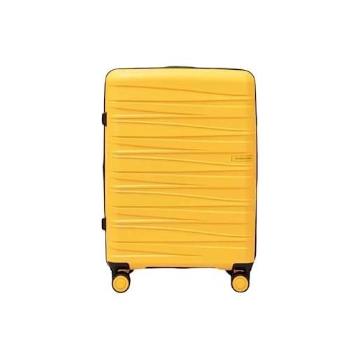 PACO MARTINEZ valigia da viaggio unisex, bagaglio medio v universe, colore senape