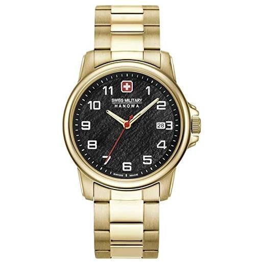 Swiss Military Hanowa orologio analogico al quarzo unisex adulti con cinturino in acciaio inossidabile 06-5231.7.02.007