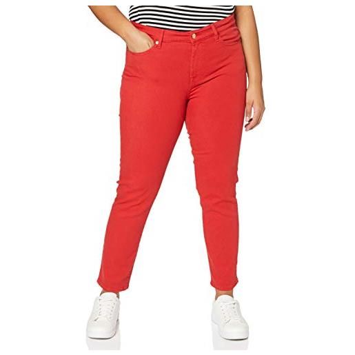 7 For All Mankind roxanne ankle pantaloni casual, colore: rosso, 40 donna