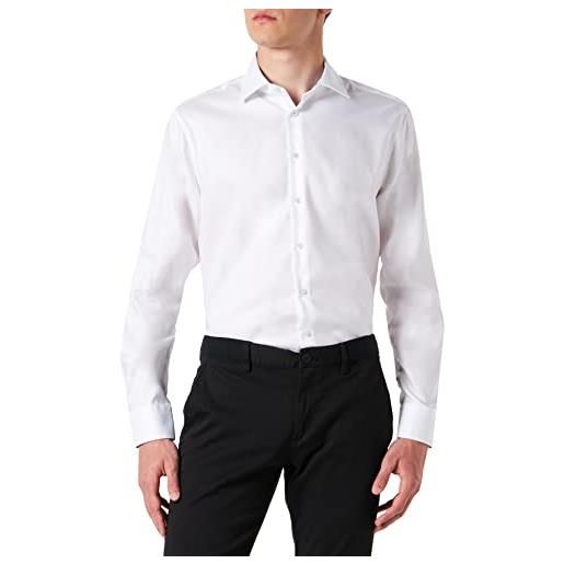 Seidensticker camicia a maniche lunghe maglietta, bianco, 45 uomo