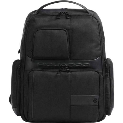 PIQUADRO zaino porta pc 15,6 tessuto pelle 15.6''