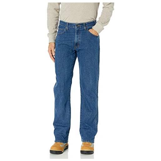Dickies pantaloni flex performance con 5 tasche active waist jeans, blu indaco, w30 / l32 uomo