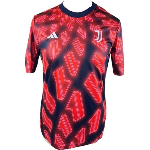 Adidas juventus 23/24 junior short sleeve t-shirt pre match rosso 9-10 years
