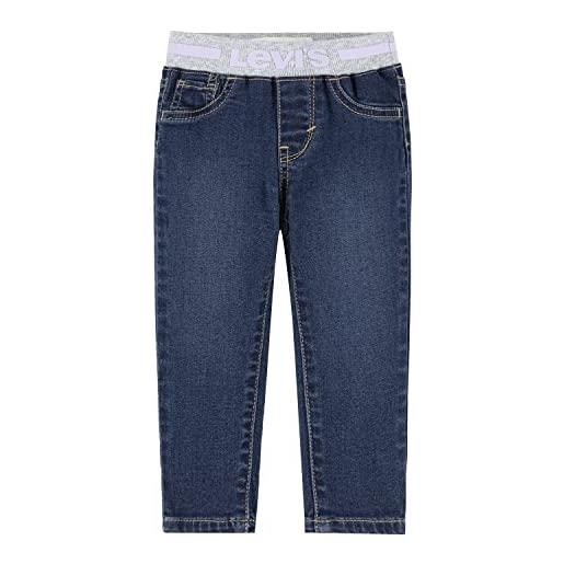 Levi's lvg pull on skinny jean, jeans bimba 0-24, blu (indigo daze), 12 mesi