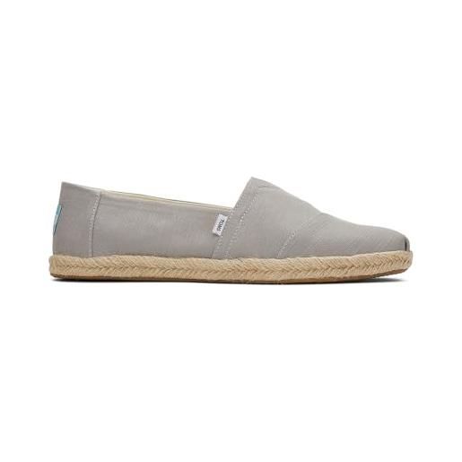 TOMS alpargata rope classic, mocassino basso uomo, blue navy, 45 eu