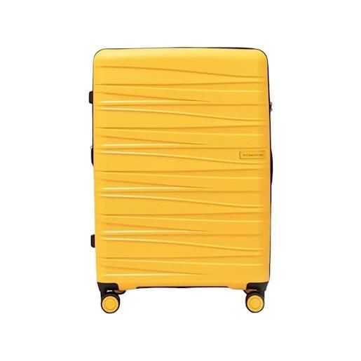 PACO MARTINEZ valigia da viaggio unisex, bagaglio grande v universe, colore senape