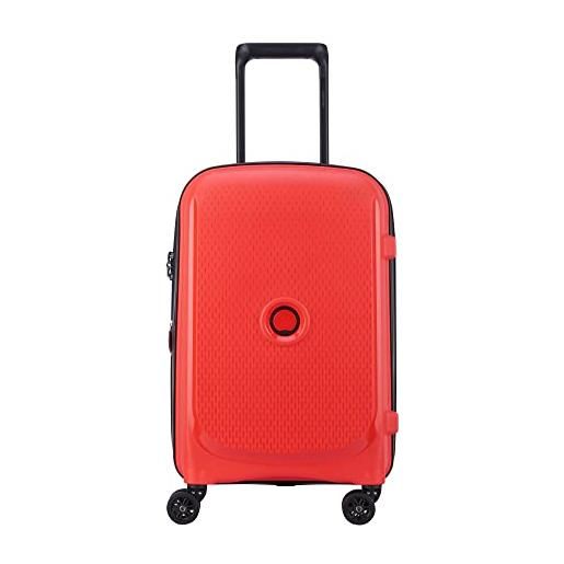 DELSEY PARIS - belmont plus -bagaglio a mano rigido estensibile - 55 x 35 x 27 cm - 39 litri - arancione tangerina