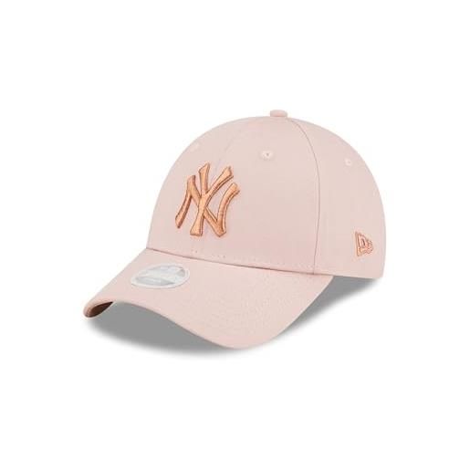New Era york yankees mlb metallic logo rose 9forty adjustable women cap - one-size