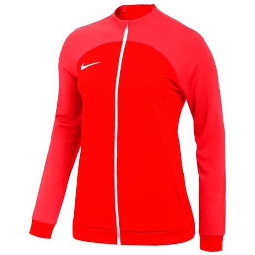 Nike w nk df acdpr trk jkt k giacca, cimson/rosso universale/bianco, l donna
