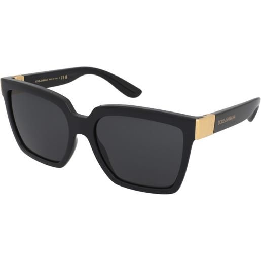 Dolce & Gabbana dg6165 501/87 | occhiali da sole graduati o non graduati | prova online | plastica | quadrati | nero | adrialenti