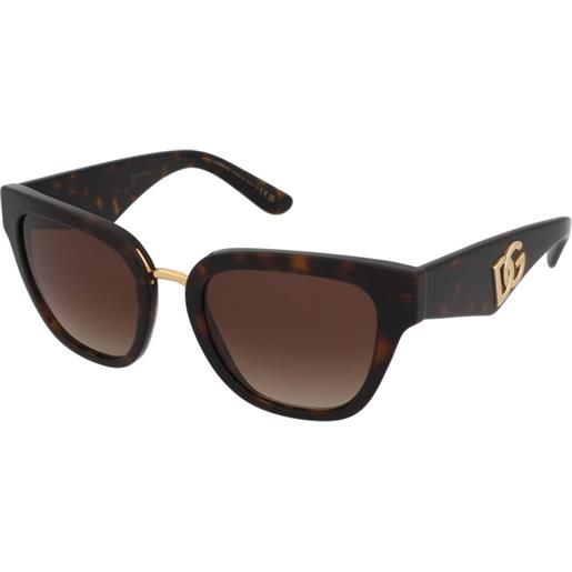 Dolce & Gabbana dg4437 502/13 | occhiali da sole graduati o non graduati | prova online | plastica | cat eye | havana, marrone | adrialenti