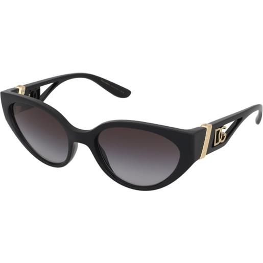 Dolce & Gabbana dg6146 501/8g | occhiali da sole graduati o non graduati | prova online | plastica | cat eye | nero | adrialenti