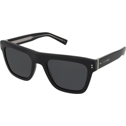 Dolce & Gabbana dg4420 501/87 | occhiali da sole graduati o non graduati | unisex | plastica | rettangolari | nero | adrialenti