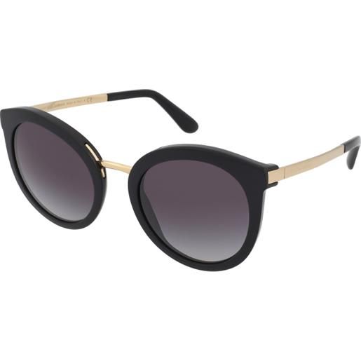 Dolce & Gabbana dg4268 501/8g | occhiali da sole graduati o non graduati | prova online | plastica | panthos | nero | adrialenti