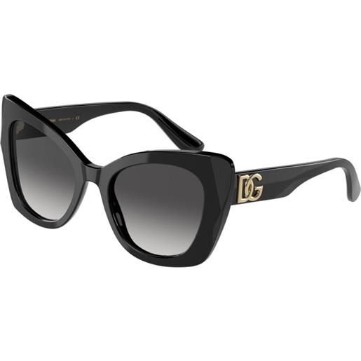 Dolce & Gabbana dg4405 501/8g | occhiali da sole graduati o non graduati | prova online | plastica | cat eye | nero | adrialenti