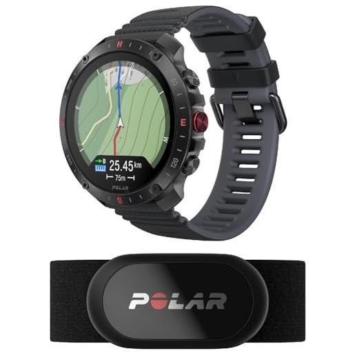 Polar sportwatch con gps grit x2 pro con sensore di fc h10 - robusto, con navigazione avanzata, monitoraggio delle prestazioni, tecnologia biosensing e misurazione della fc. 