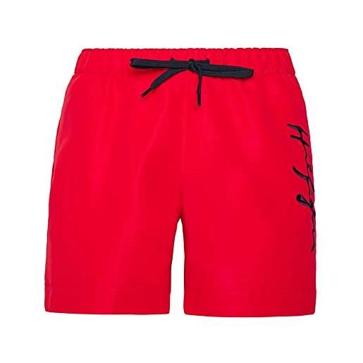 Tommy Hilfiger medium drawstring costume a pantaloncino, primary red, l uomo