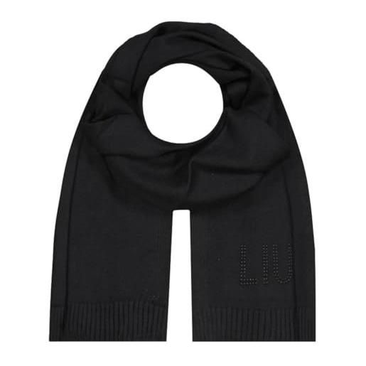 Liu Jo Jeans sciarpa liu jo in maglia scarf logo nero c24lj42 2f3029 nero