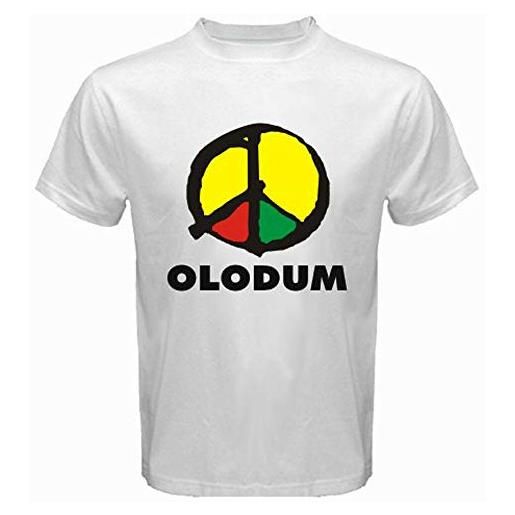 LINZ olodum logo brasiliano uomo bianco t-shirt s m l xl 2xl 3xl, bianco, xl