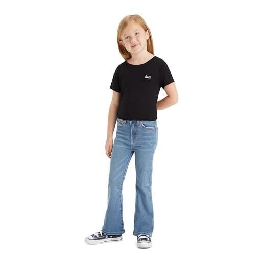 Levi's lvg 726 high rise flare jean, jeans bambine e ragazze, nero, 14 anni