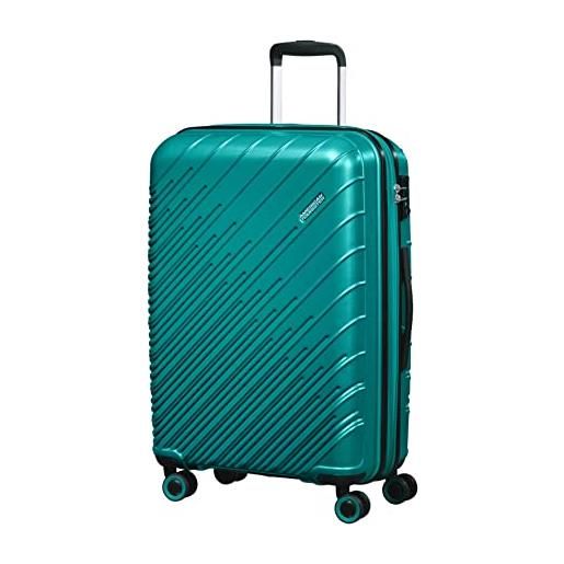 American Tourister speedstar - spinner m, valigia espandibile, 67.5 cm, 66.5/70 l, turchese, m (67.5 cm - 66.5/70 l)