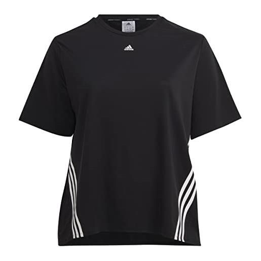 Adidas wtr icns 3s t p, t-shirt donna, nero/bianco, xxl