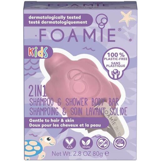 Foamie kids 2 in 1 shampoo e docciaschiuma solido turtelly cute 80g