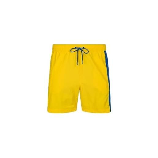Tommy Jeans pantaloncino da bagno uomo medium drawstring lunghezza media, giallo (vivid yellow), xxl